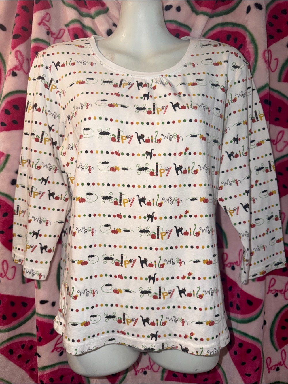 🎃 Onque Casuals Halloween Print Long Sleeve Tee